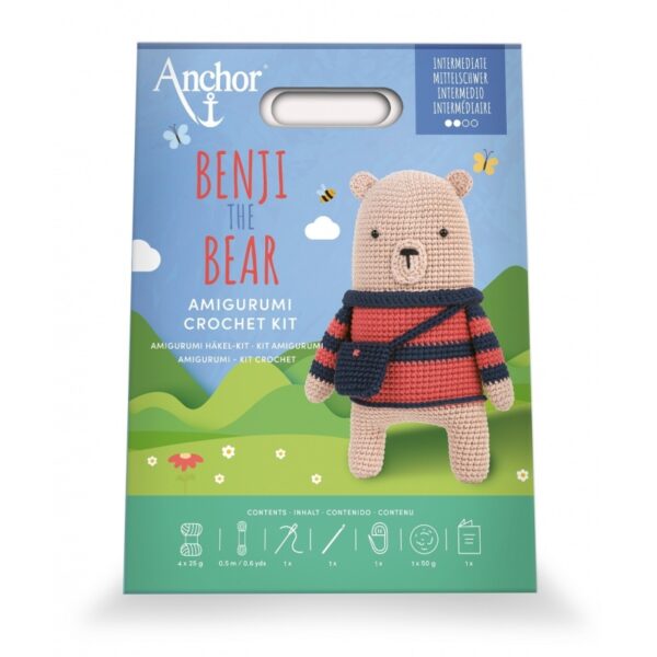 Kit Crochet Amigurumi - Benji l'Ours