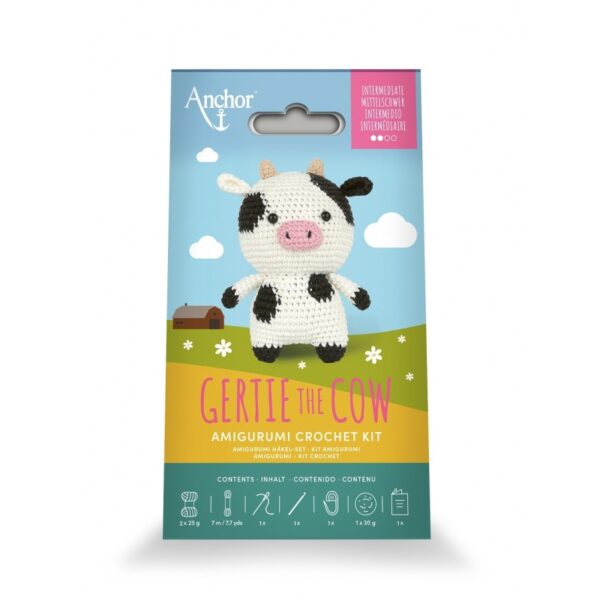 Kit Crochet Amigurumi - Gertie la Vache